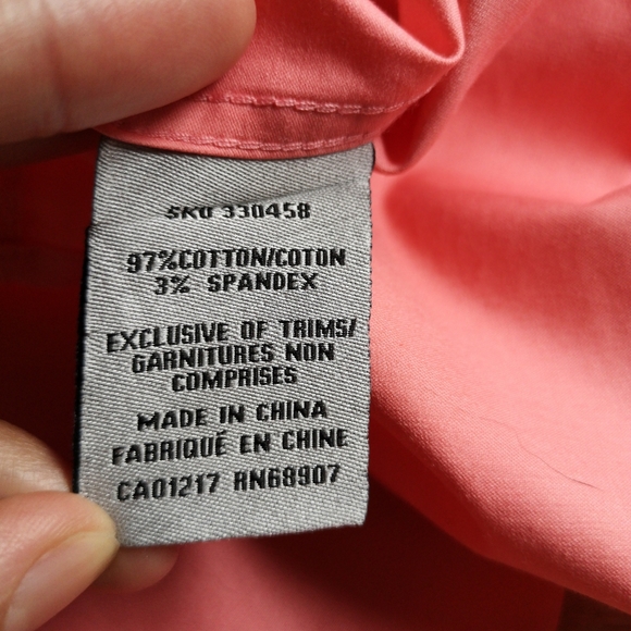 Le Château Salmon Pink Slim Fit Men's shirt - Picture 12 of 14